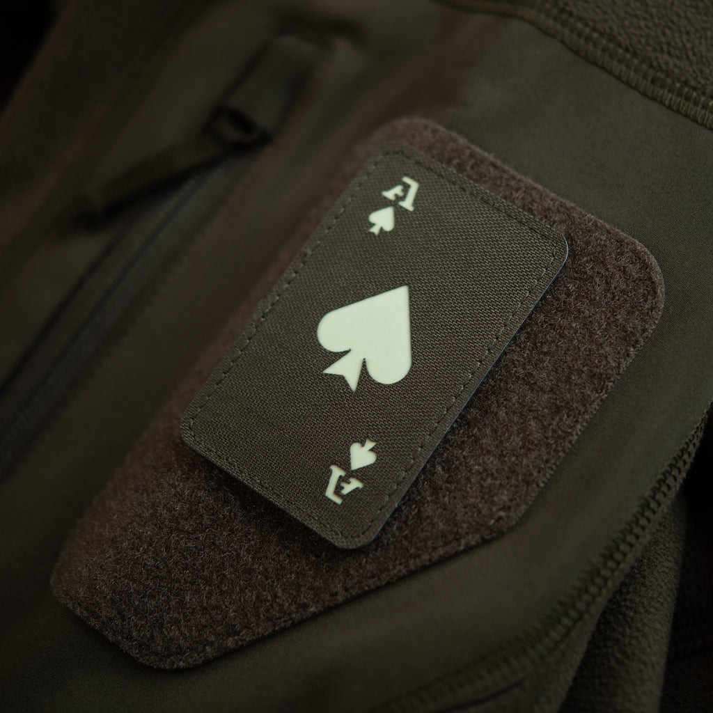 M-Tac нашивка Ace of Spades Laser Cut Ranger Green/світлонакопичувач