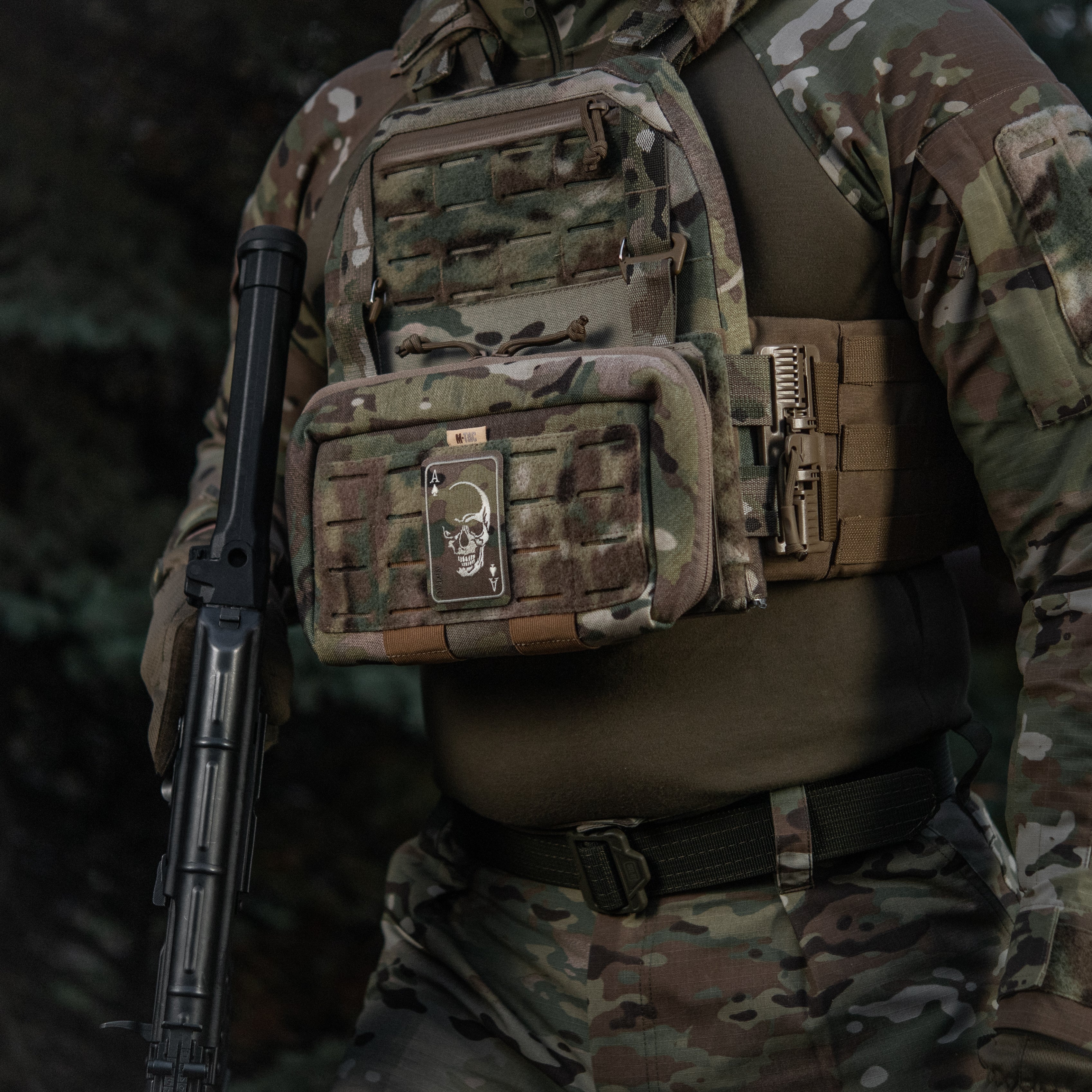 M-Tac нашивка Face of war (вишивка) Multicam