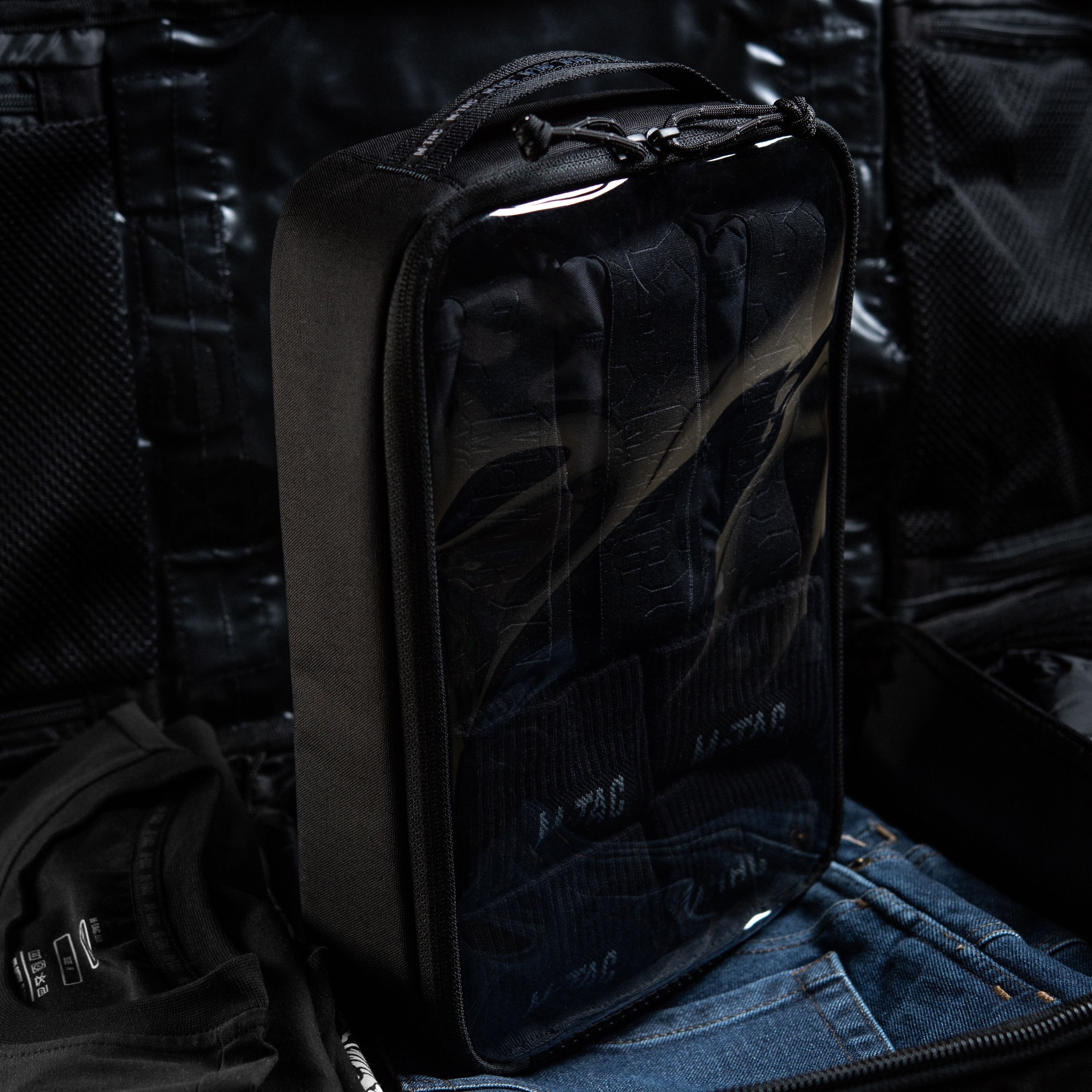 M-Tac органайзер утилітарний прозорий Elite Large (30х19 см) Black