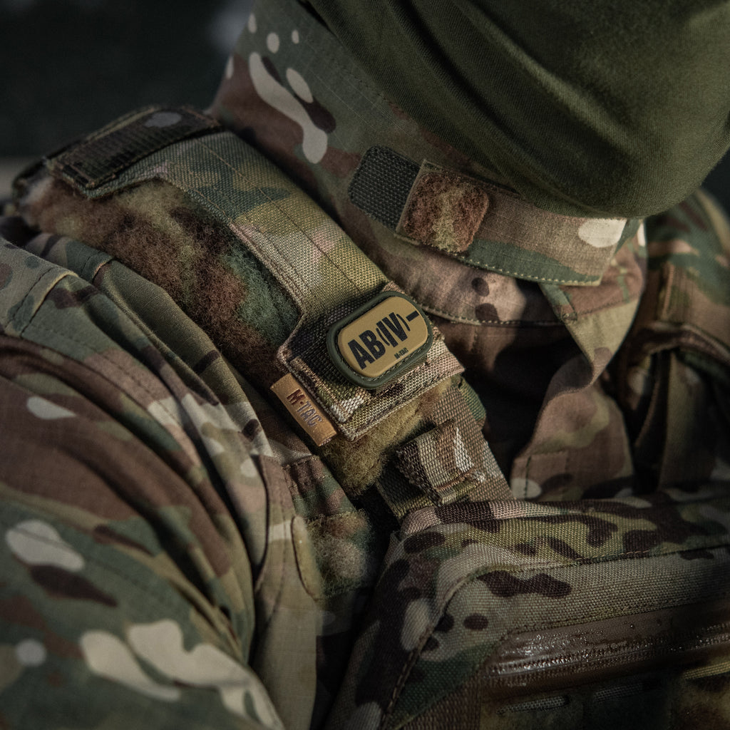 M-Tac MOLLE Patch група крові AB (IV) - PVC Ranger Green