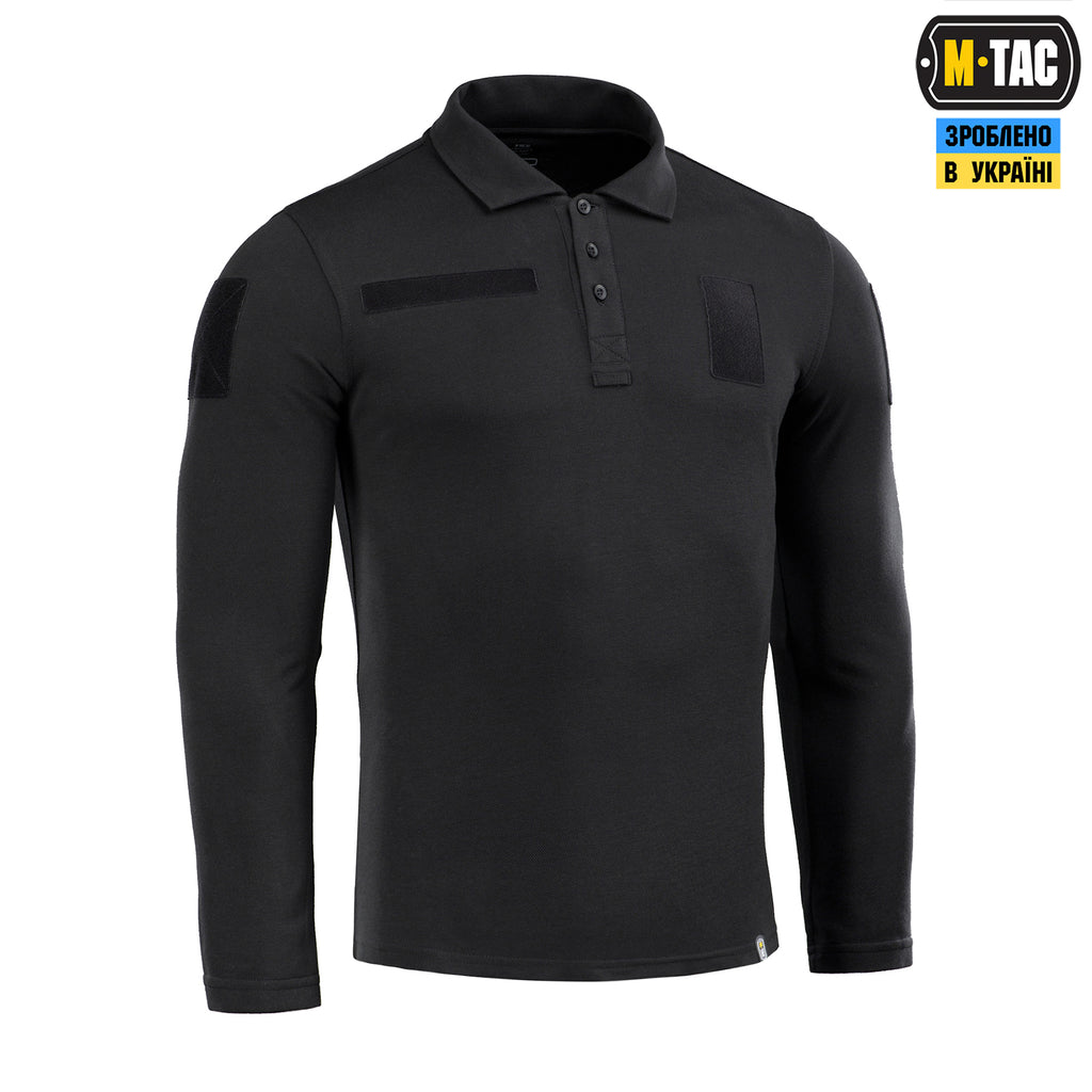 M-Tac поло тактичне довгий рукав 65/35 Black