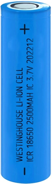 Акумулятор Westinghouse ICR18650F 2500 mAh 3.7V Li-ion Flat Top без захисту