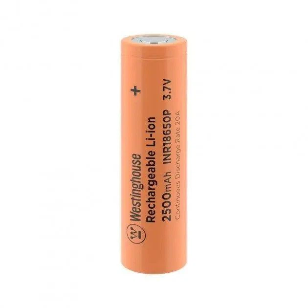 Акумулятор Westinghouse INR18650 2500 mAh 3.7V Li-ion високострумовий 10C Flat Top