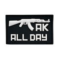 Патч AK ALL DAY White/Black