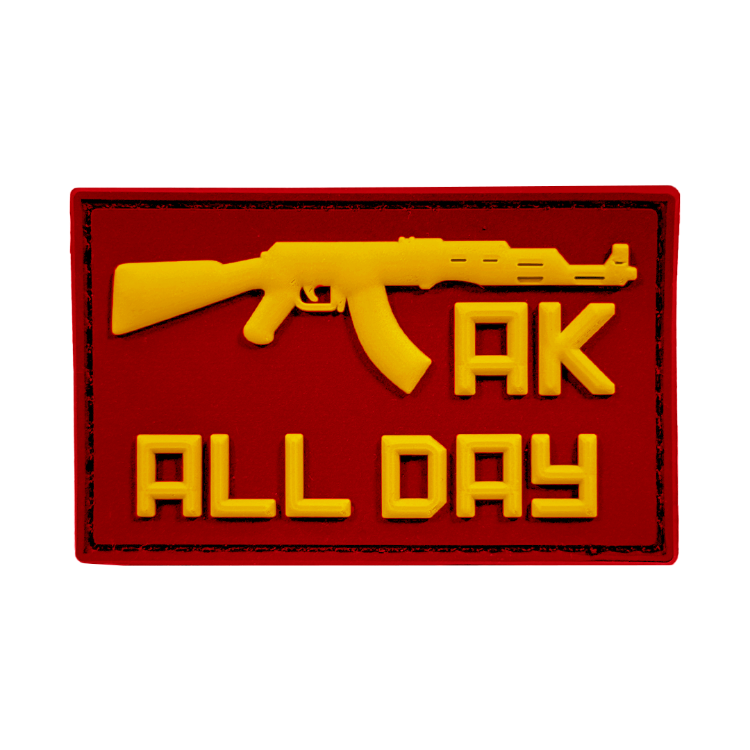 Патч AK ALL DAY Red/Yellow