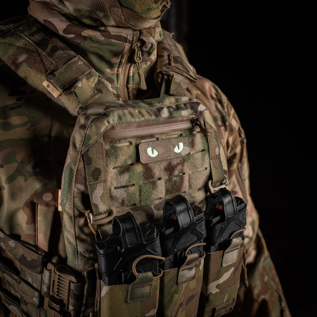 M-Tac нашивка Cat Eyes Laser Cut Multicam/світлонакопичувач