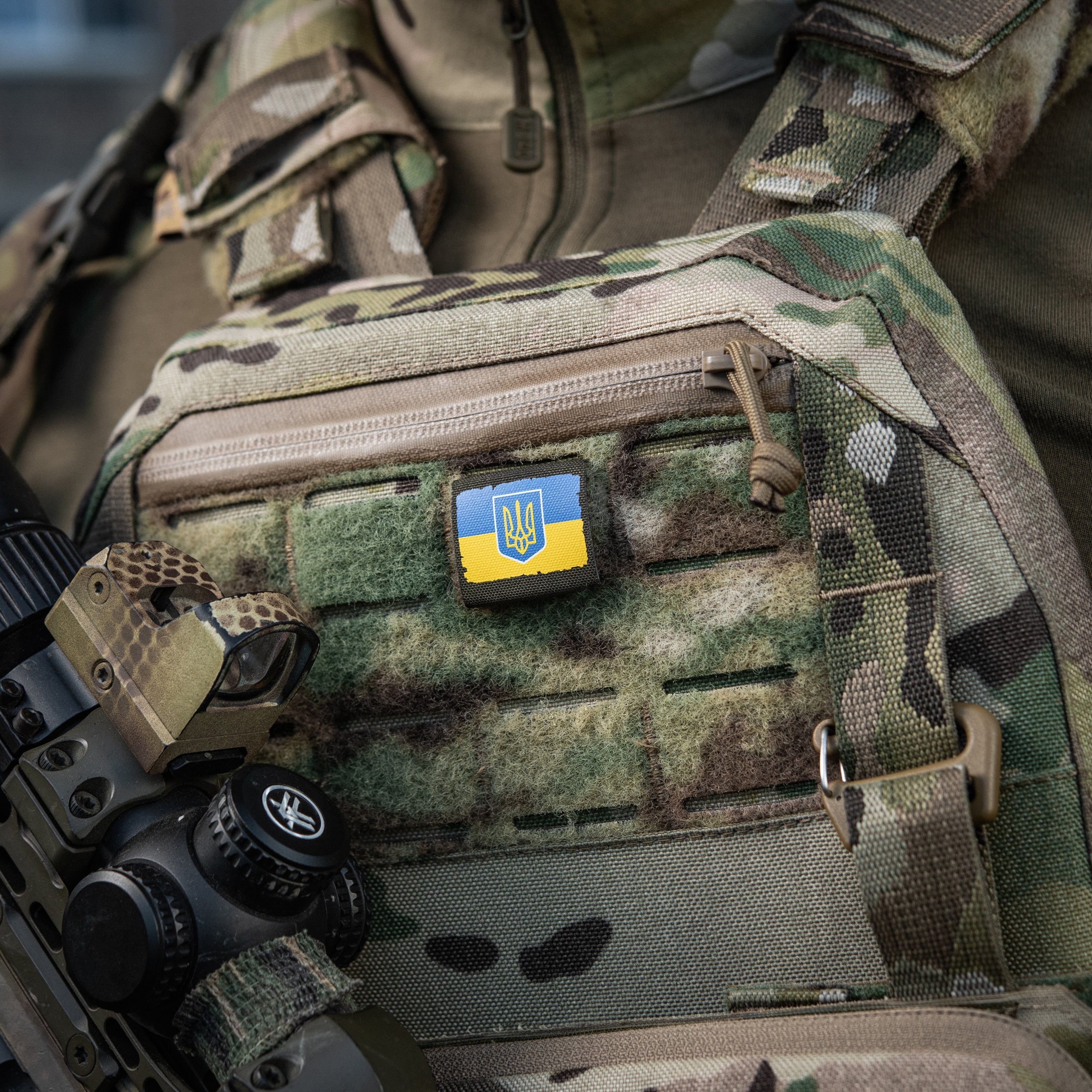 M-Tac MOLLE Patch Прапор України з гербом Full Color/Ranger Green