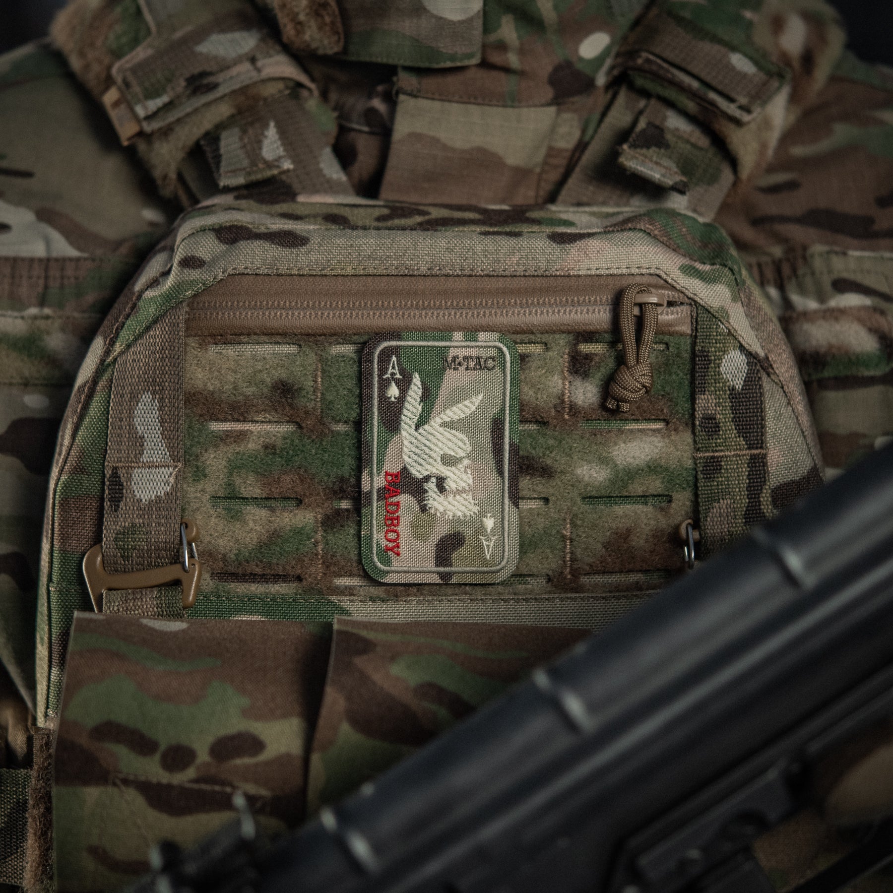 M-Tac нашивка Bad Boy (вишивка) Multicam