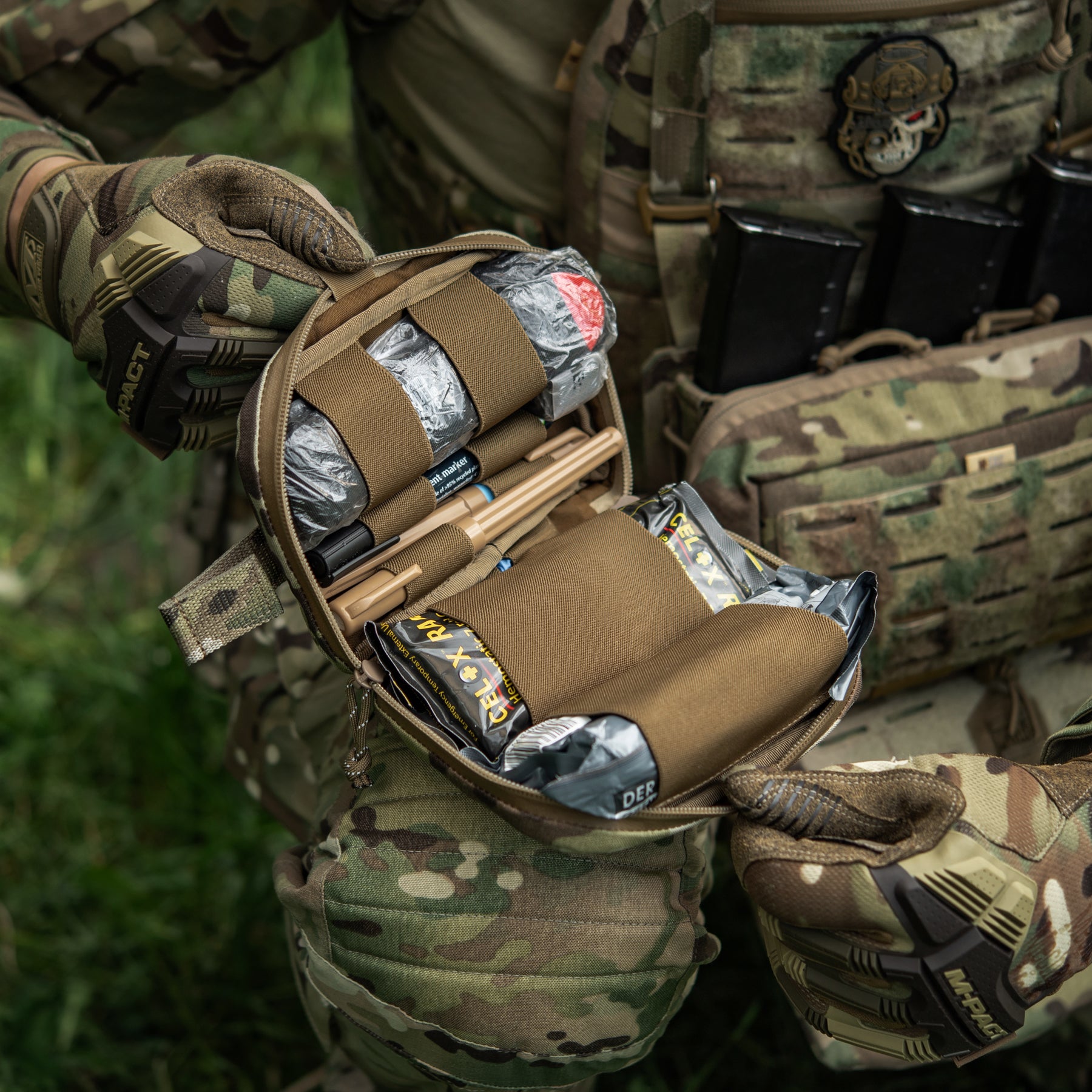 M-Tac підсумок медичний горизонтальний Large Elite Multicam