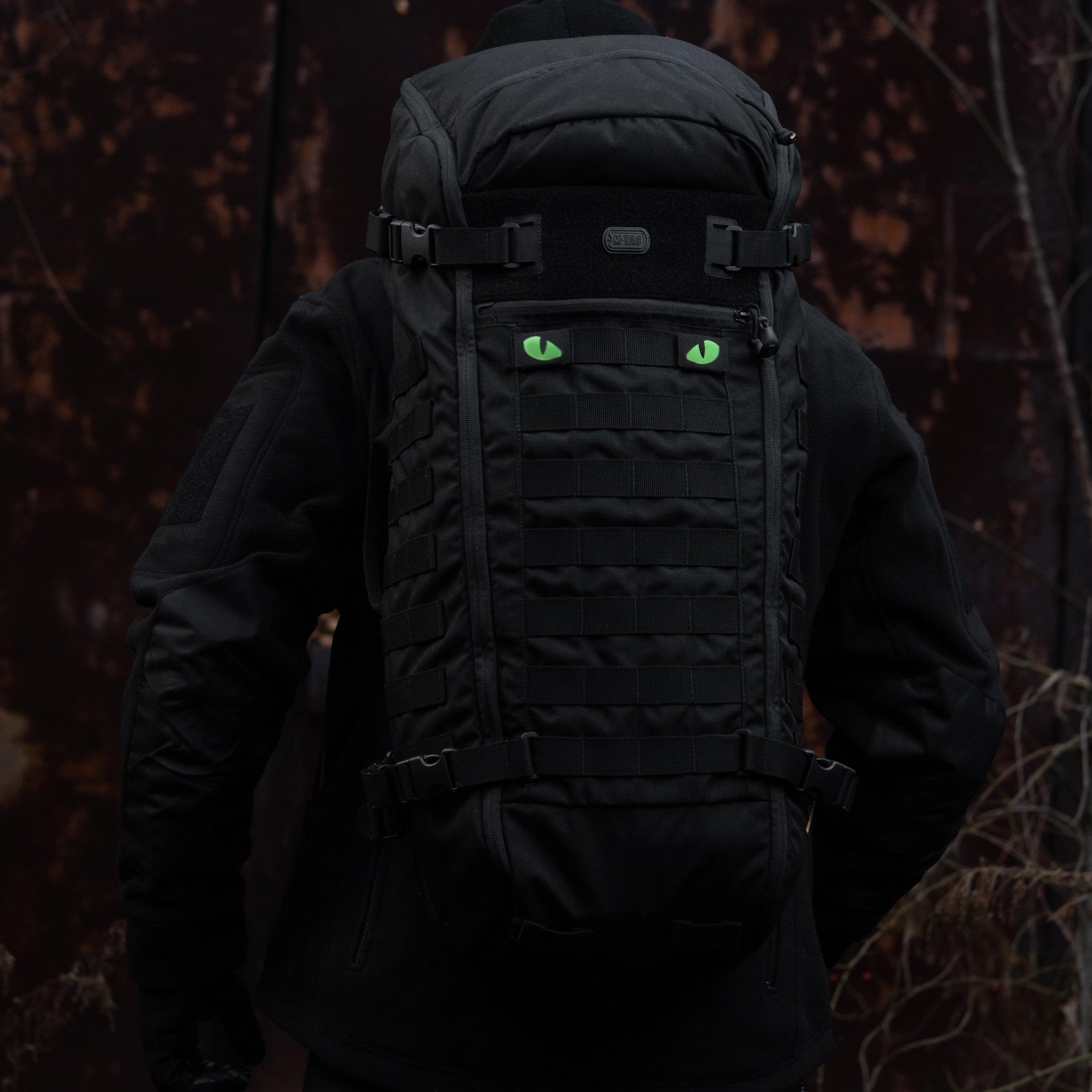 M-Tac нашивка Tiger Eyes Laser Cut (пара) Black