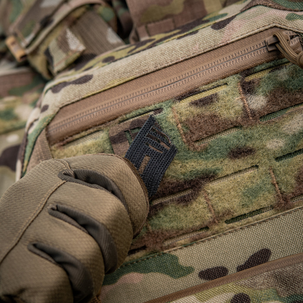 M-Tac нашивка група крові B (III) - наскрізна Laser Cut 25х80 Multicam
