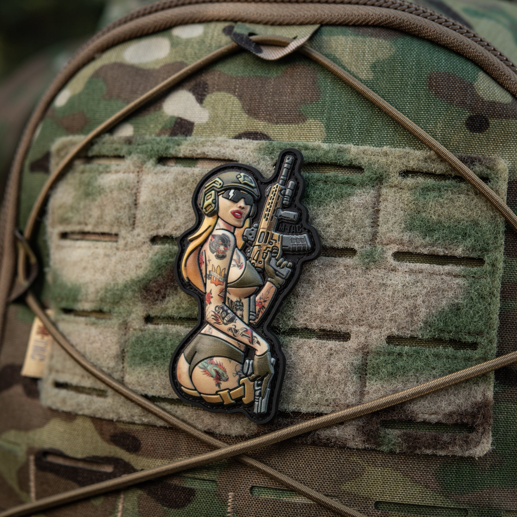 M-Tac нашивка Tactical girl №4 PVC tatoo Пантера