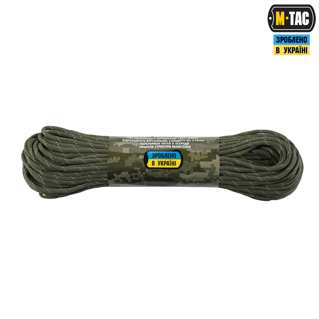 M-Tac паракорд 550 mil-spec Ranger Green Reflective 30м