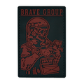 Патч пвх BRAVE GROUP червоний