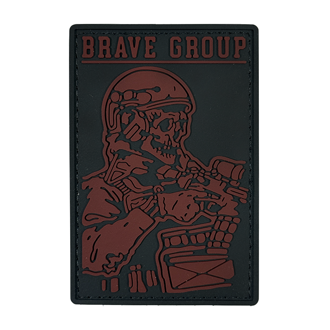 Патч пвх BRAVE GROUP червоний
