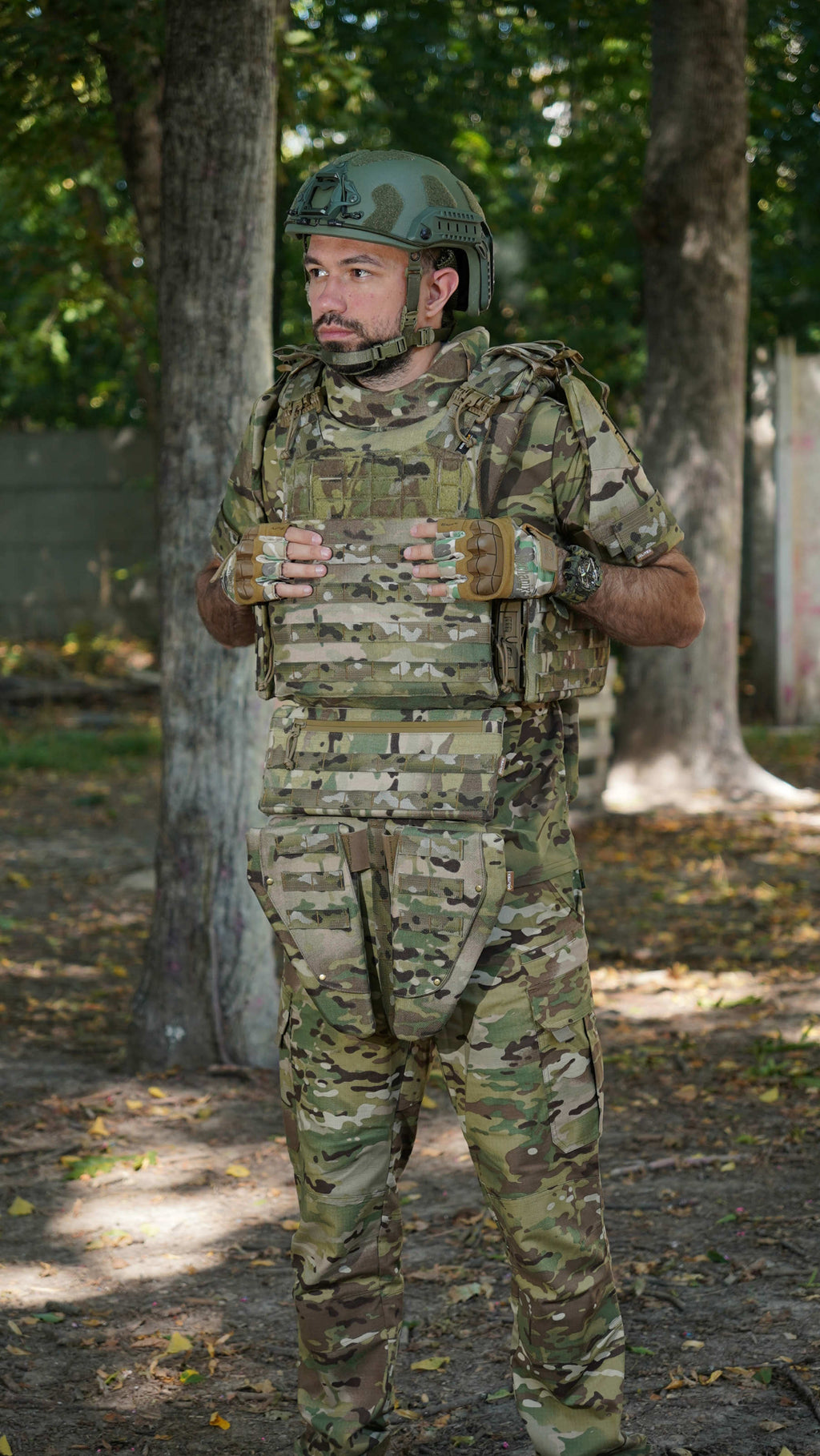 Бронежилет Militex Modular X-1 з балістичним пакетом (1 клас) | Multicam | Cordura USA | Розмір M