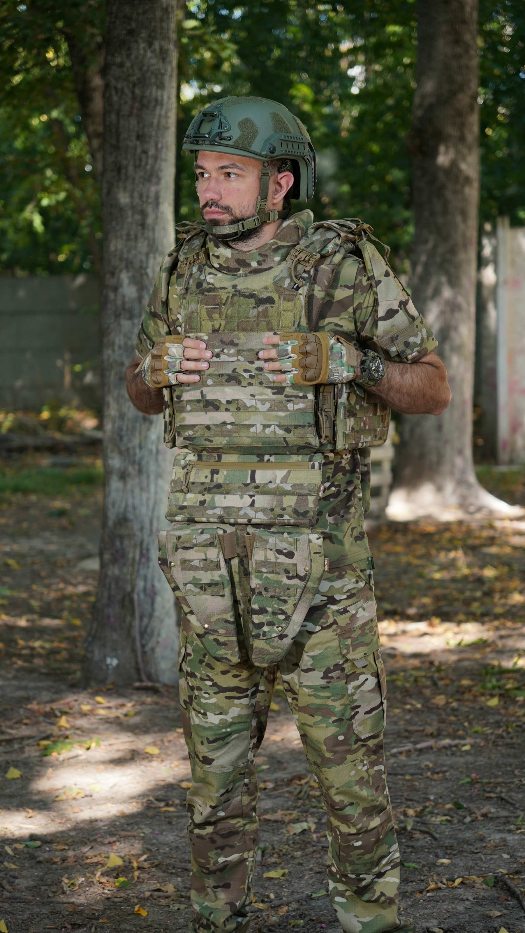 Бронежилет Militex Modular X-1 з балістичним пакетом (1 клас) | Multicam | Cordura USA | Розмір M