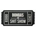 ПАТЧ БІЛЕТ DONBAS SHIT SHOW WHITE/BLACK А.Т.А.К.А. X SANCHI