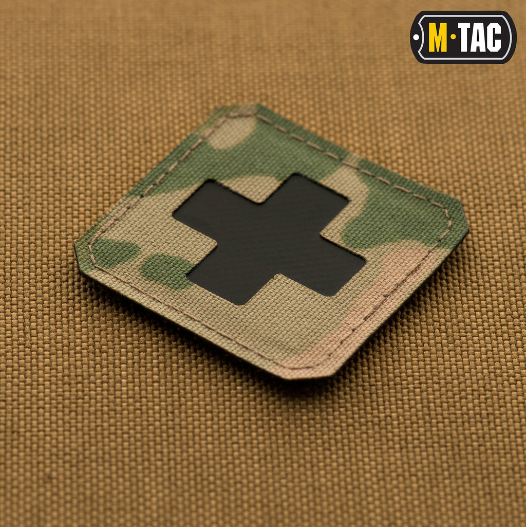 M-Tac нашивка Medic Cross Laser Cut Multicam/Black