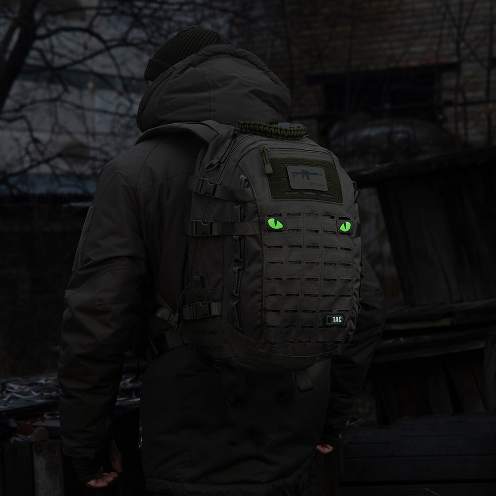 M-Tac нашивка Tiger Eyes Laser Cut (пара) Ranger Green