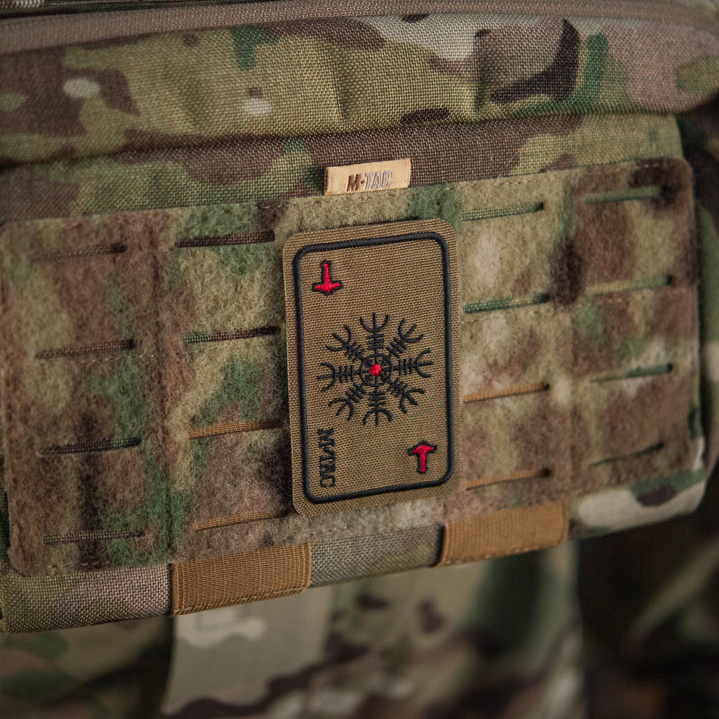 M-Tac нашивка карта Компас Вікінгів (вишивка) Coyote