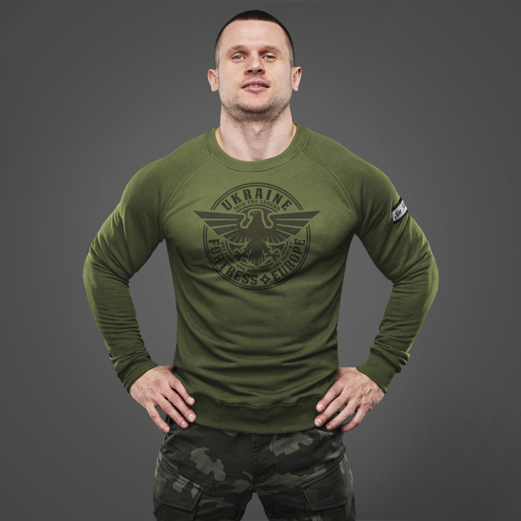 SvaStone світшот Fortress olive