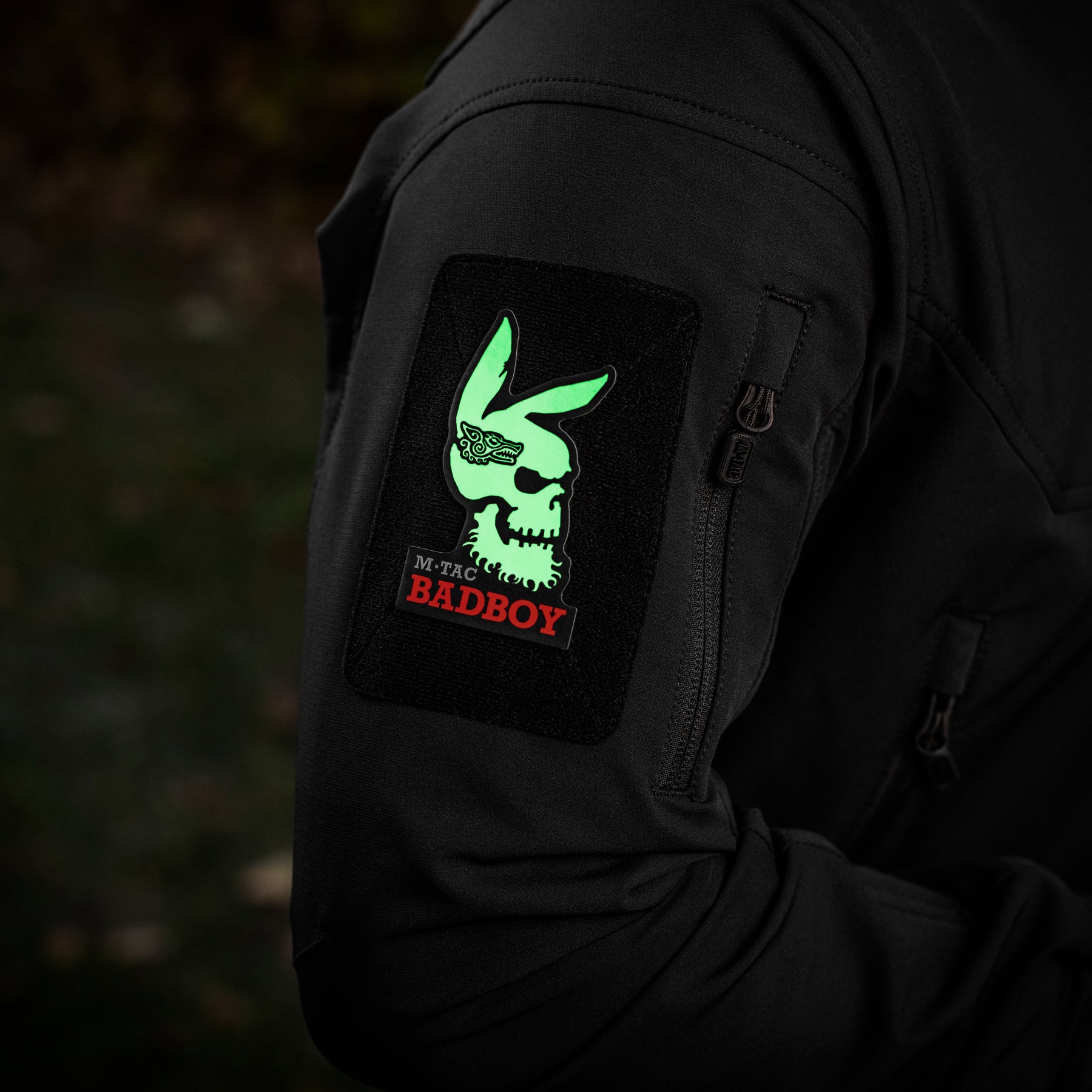 M-Tac нашивка Bad Boy (tattoo) Black/GID