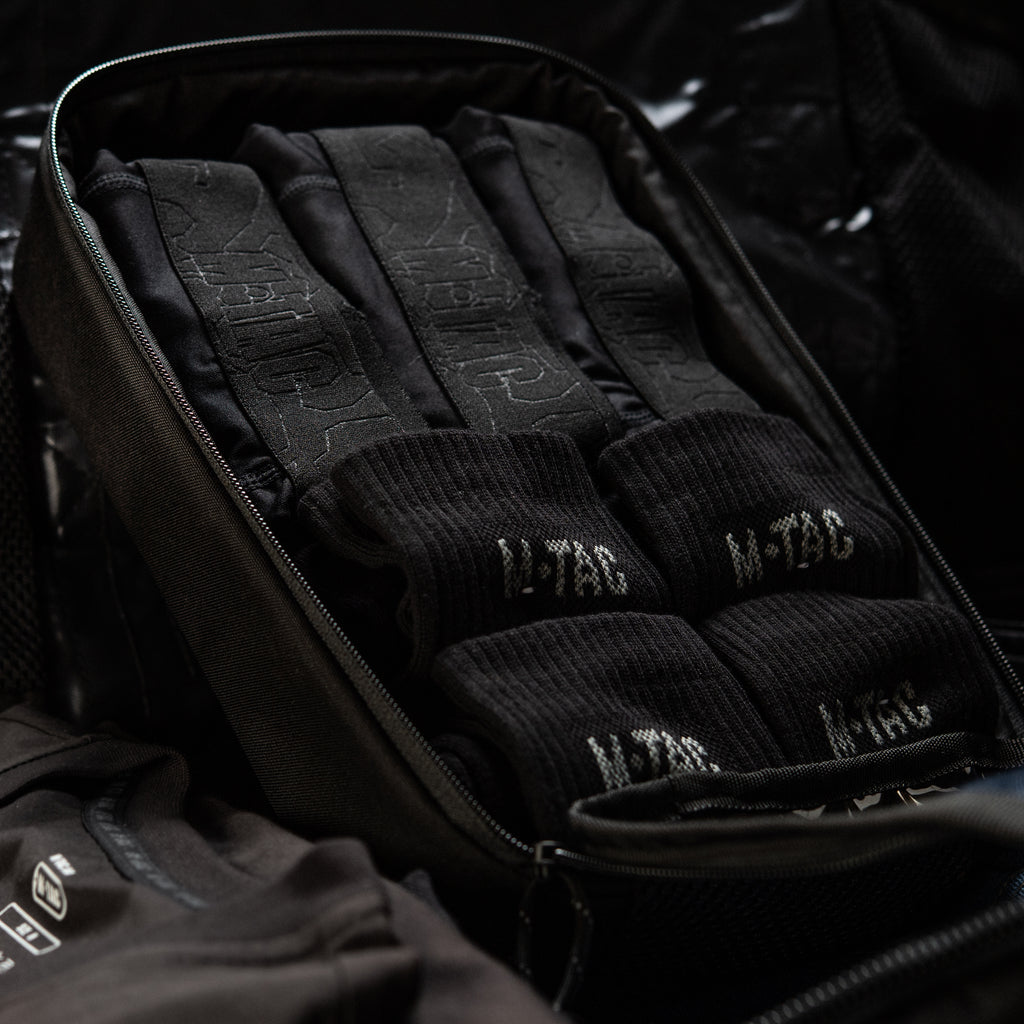 M-Tac органайзер утилітарний прозорий Elite Large (30х19 см) Black