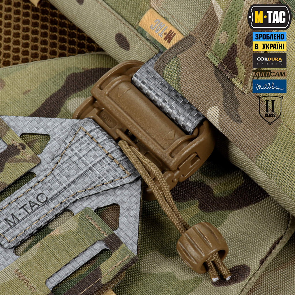 M-Tac плитоноска Cuirass Tiger Elite 2 клас захисту (розмір плити M) Multicam