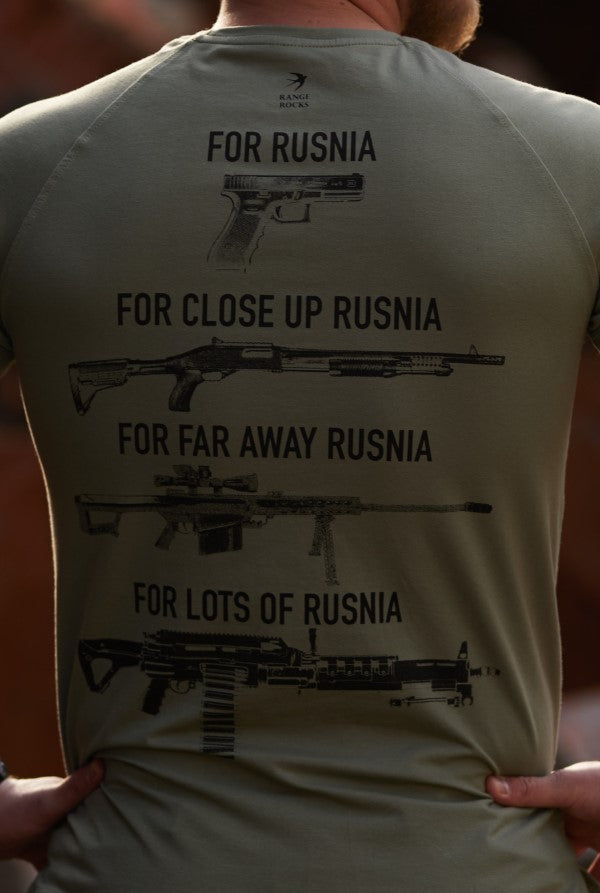 Футболка KILL RUSNIA олива
