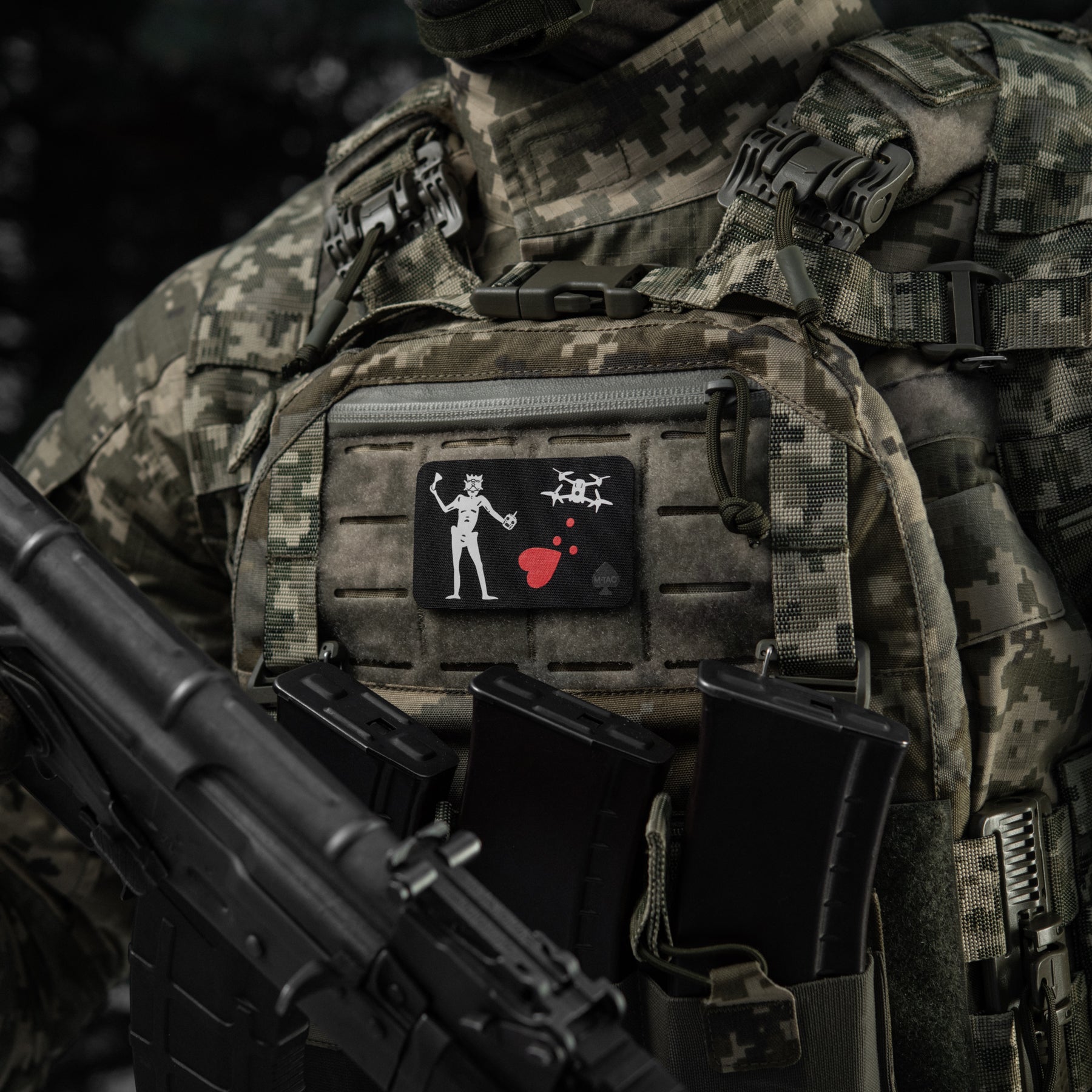 M-Tac нашивка прапор Чорна Борода Мавік Black