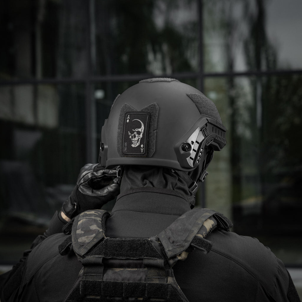 M-Tac нашивка Face of war (вишивка) Black