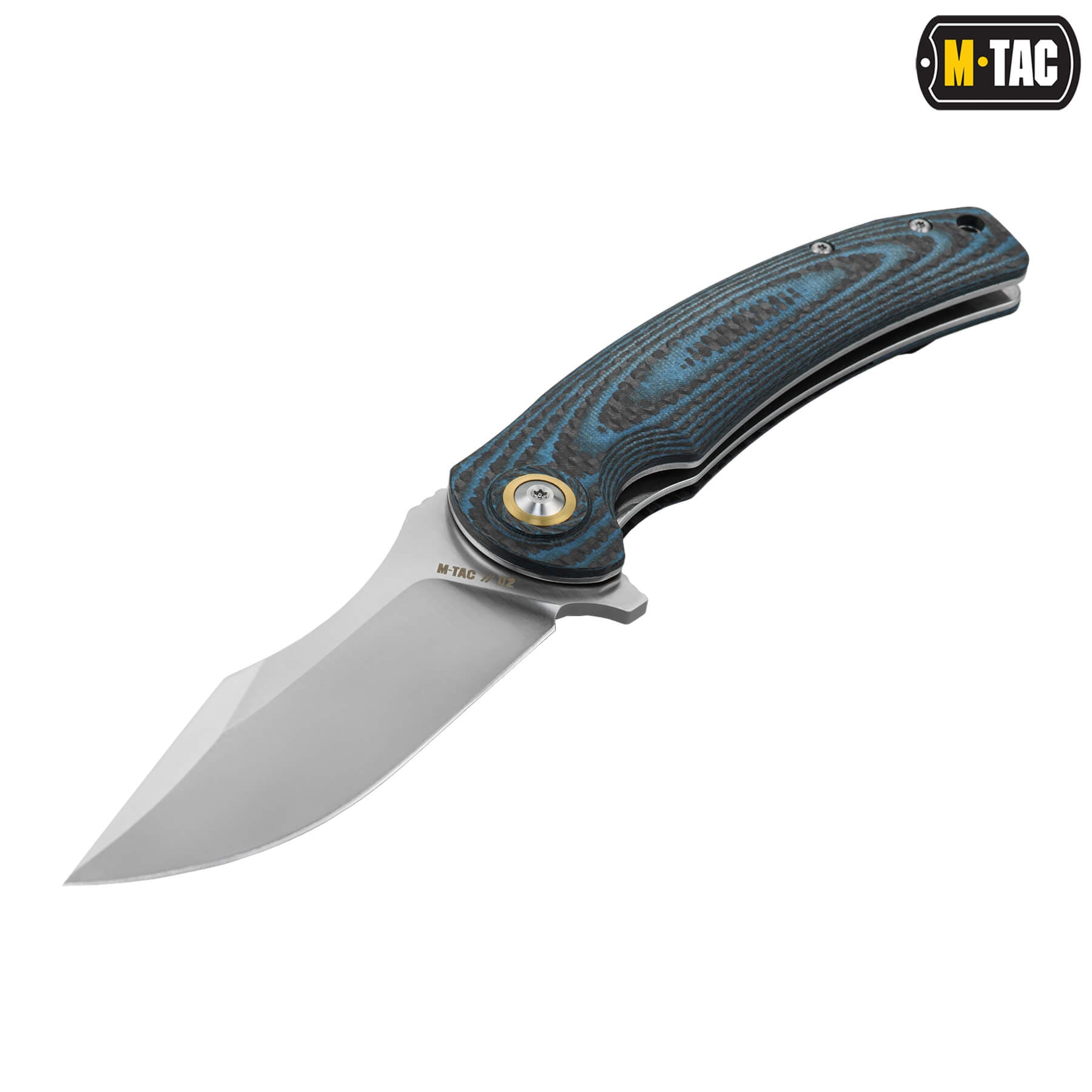 M-Tac ніж складний Type 15 Carbon/Blue