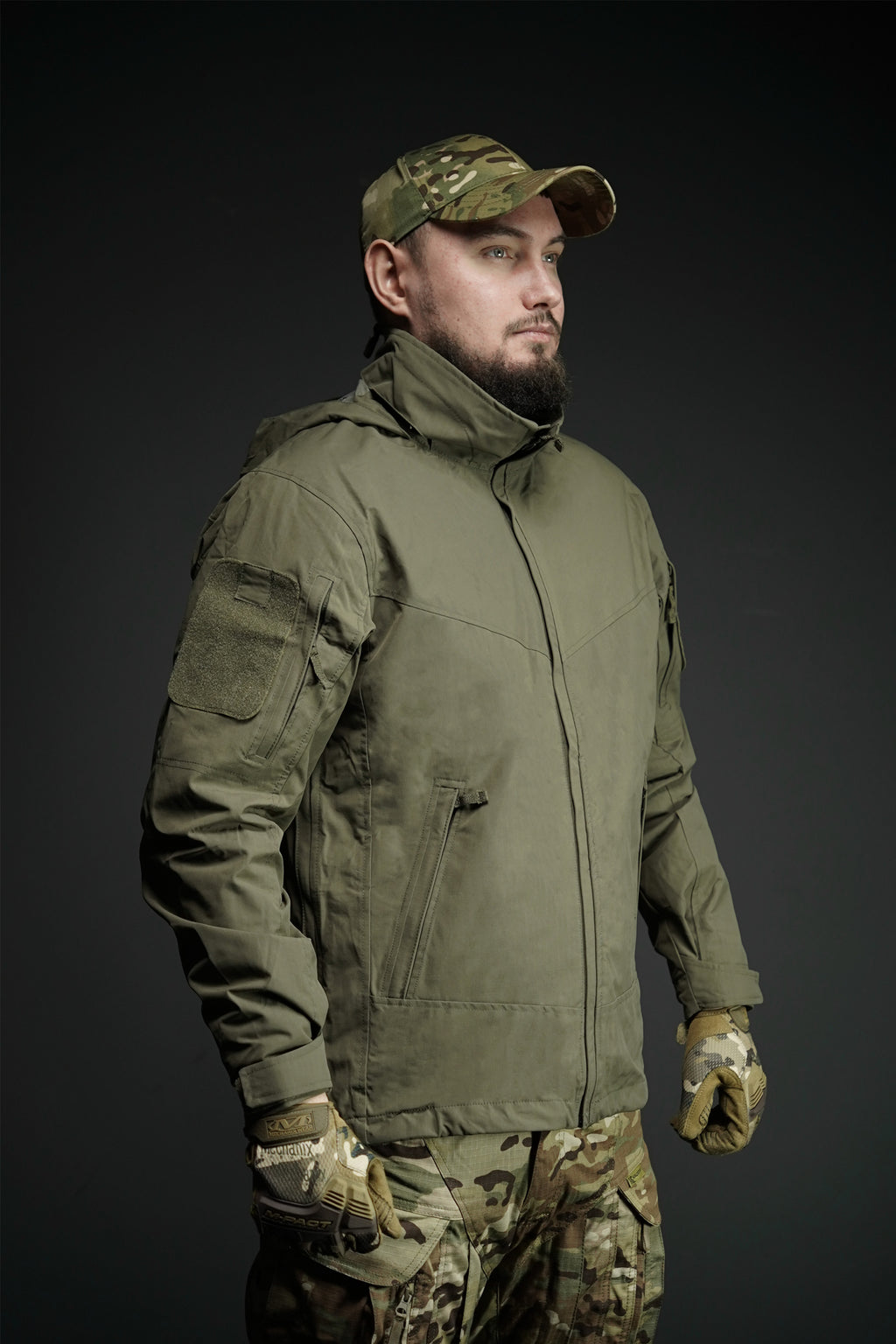 Демісезонна тактична куртка YINREN Delta Eagle Gen 3 ріп-стоп олива