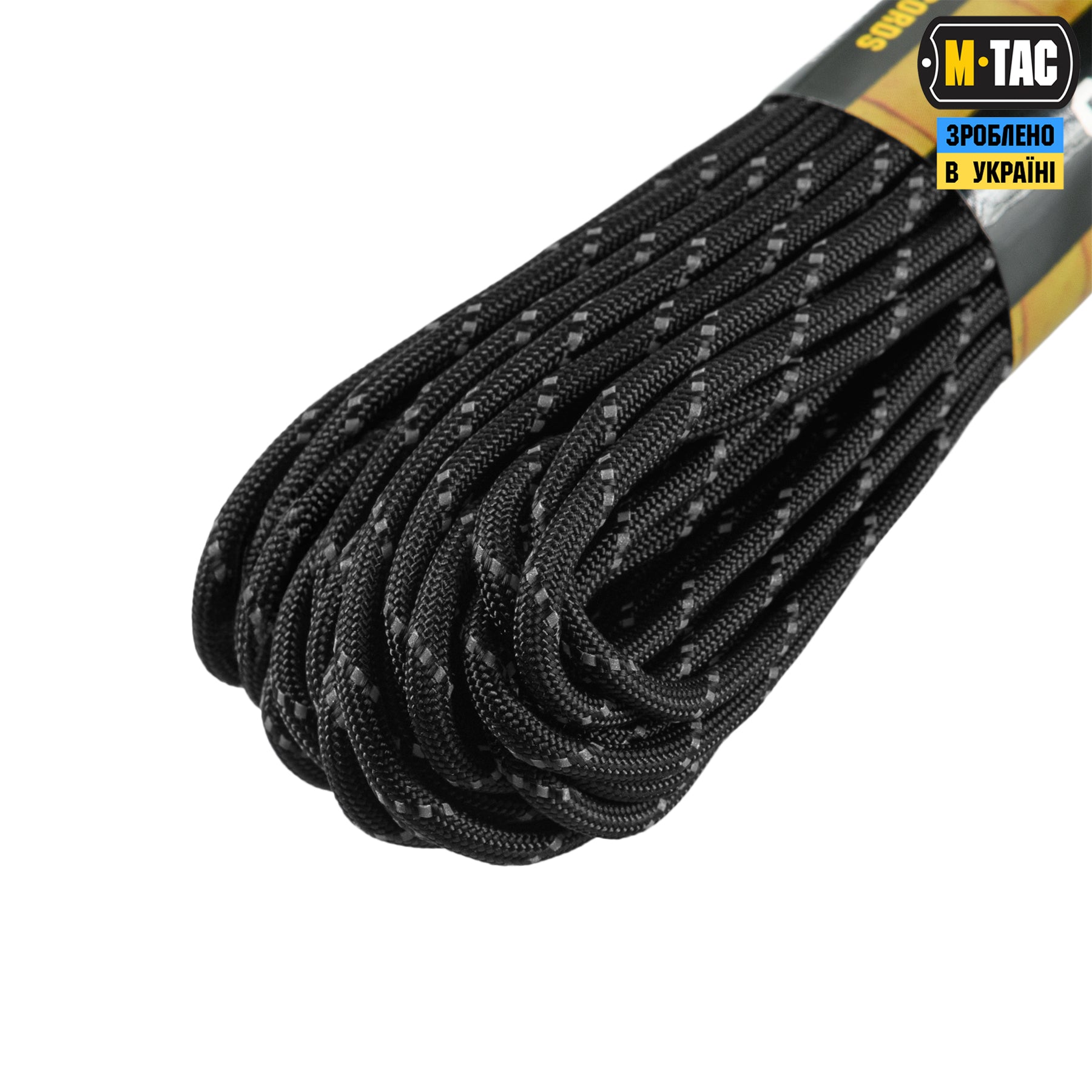 M-Tac паракорд 475 Black Reflective 15м
