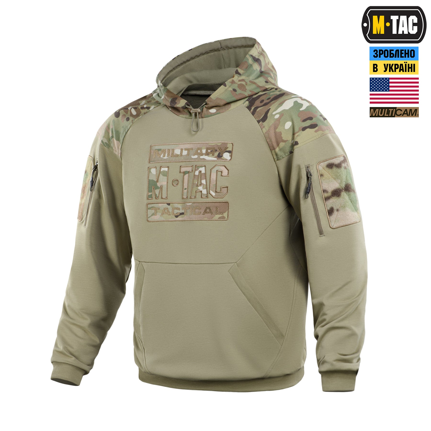 M-Tac кофта Hoodie Combat Multicam/Tan