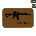 M-Tac нашивка AR-15 223/5,56 Laser Cut Coyote/Black