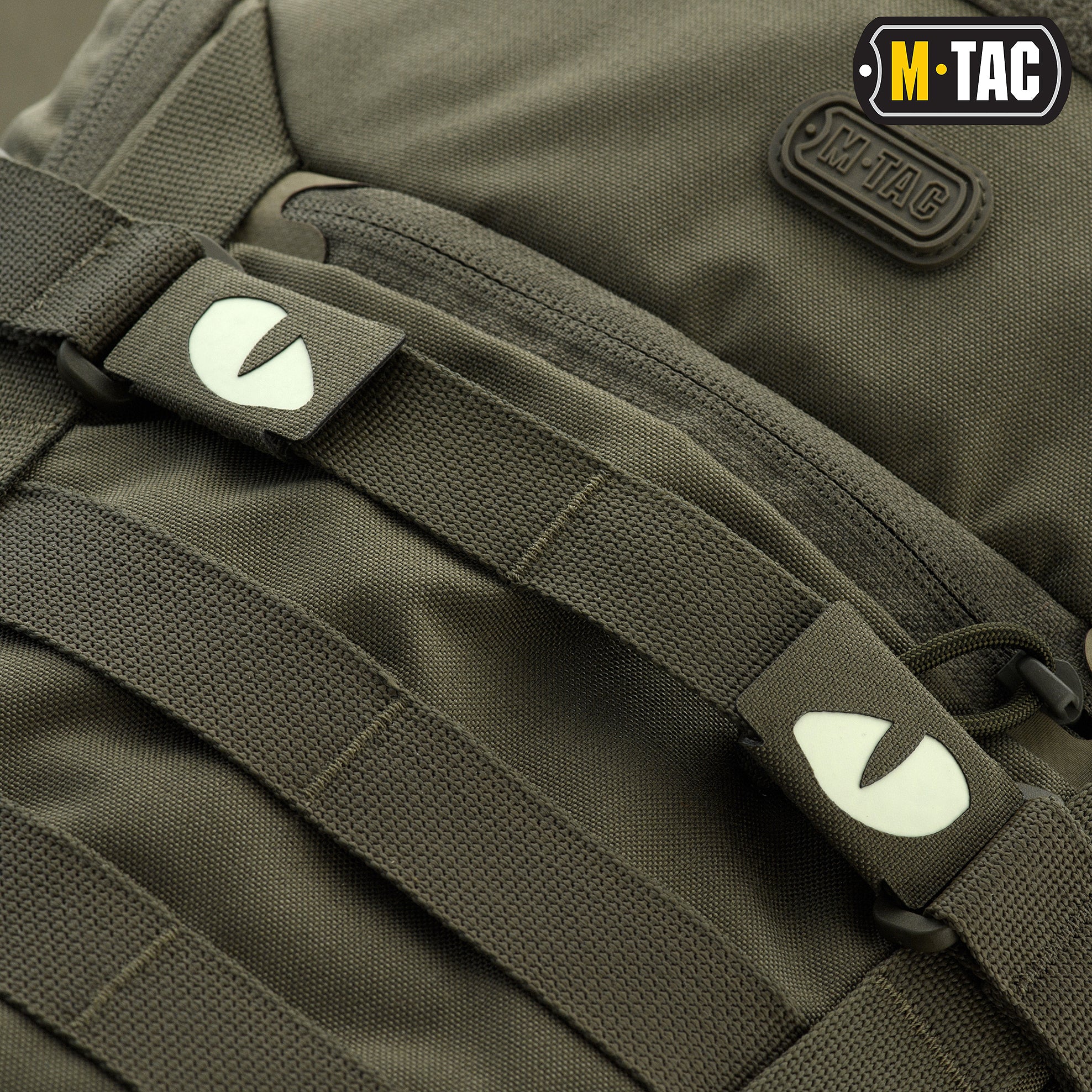 M-Tac нашивка Tiger Eyes Laser Cut (пара) Ranger Green