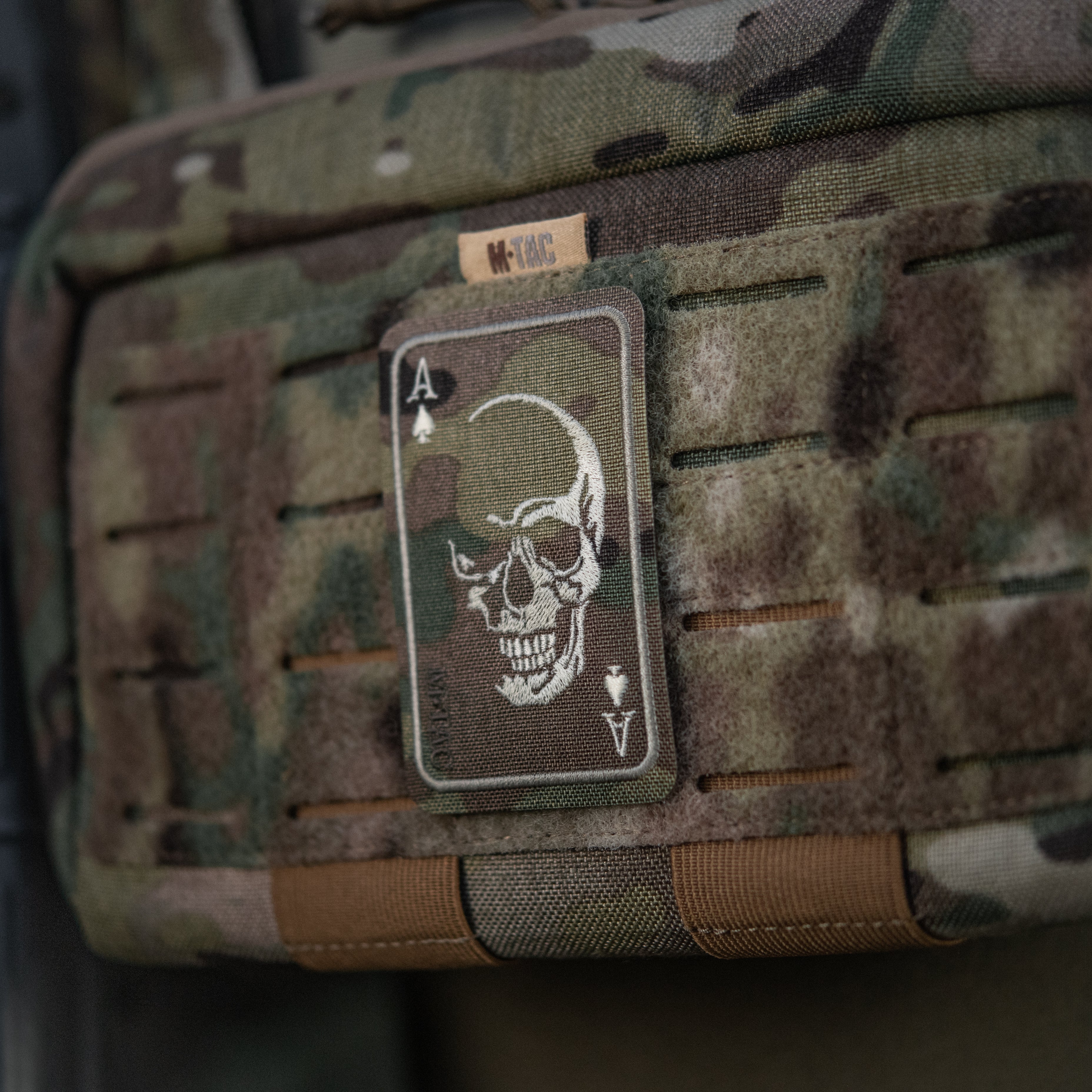 M-Tac нашивка Face of war (вишивка) Multicam