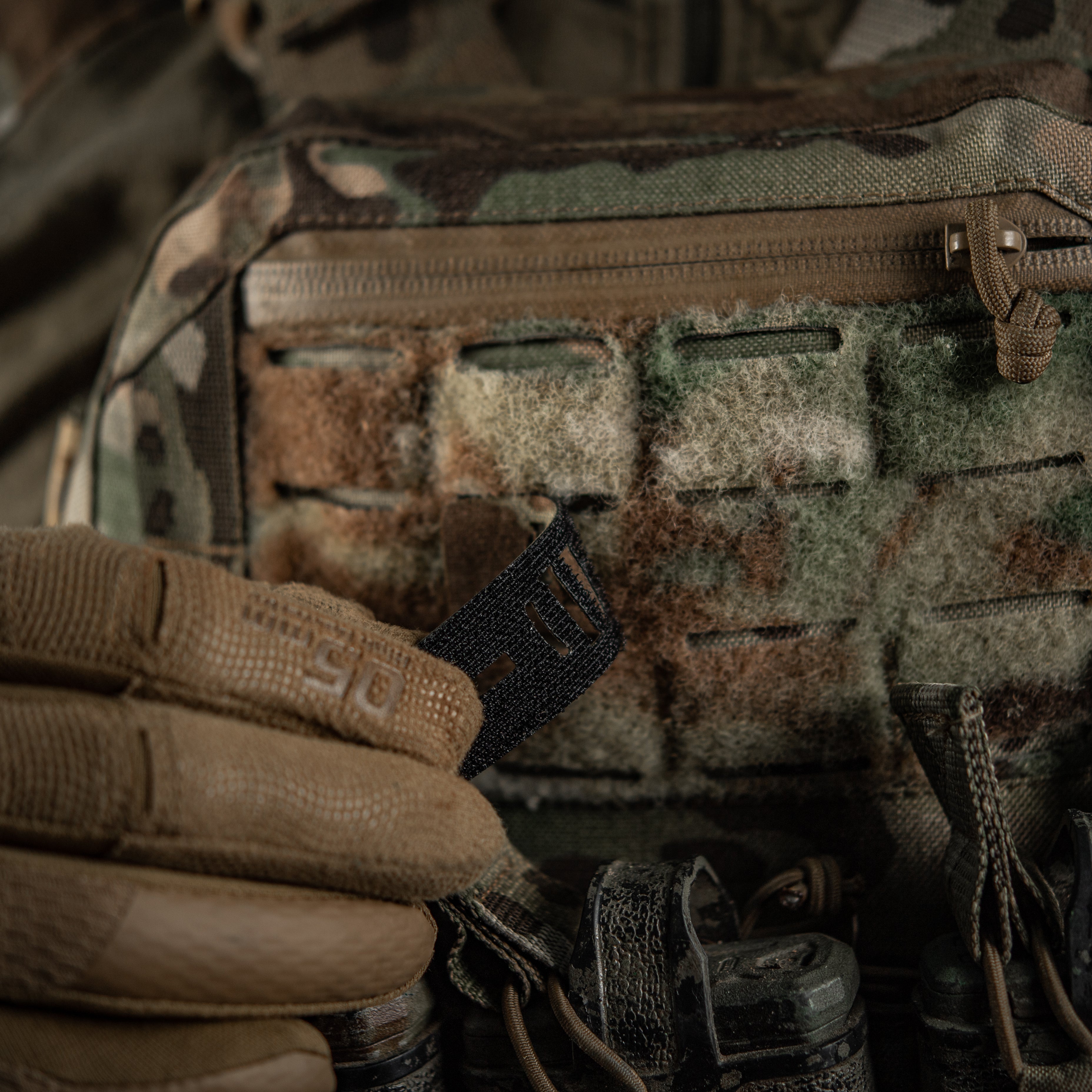 M-Tac нашивка група крові A (II) - наскрізна Laser Cut 25х80 Multicam