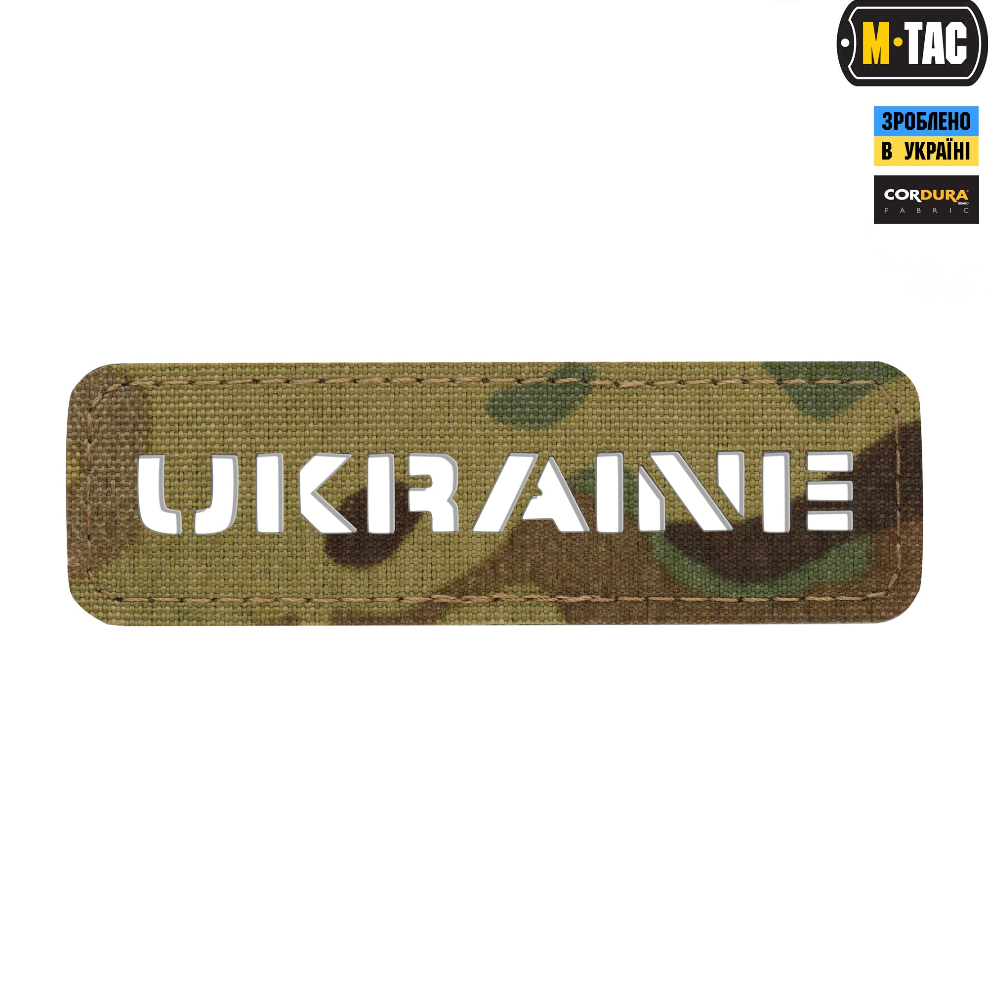 M-Tac нашивка Ukraine скрізна 25х80 Laser Cut Multicam