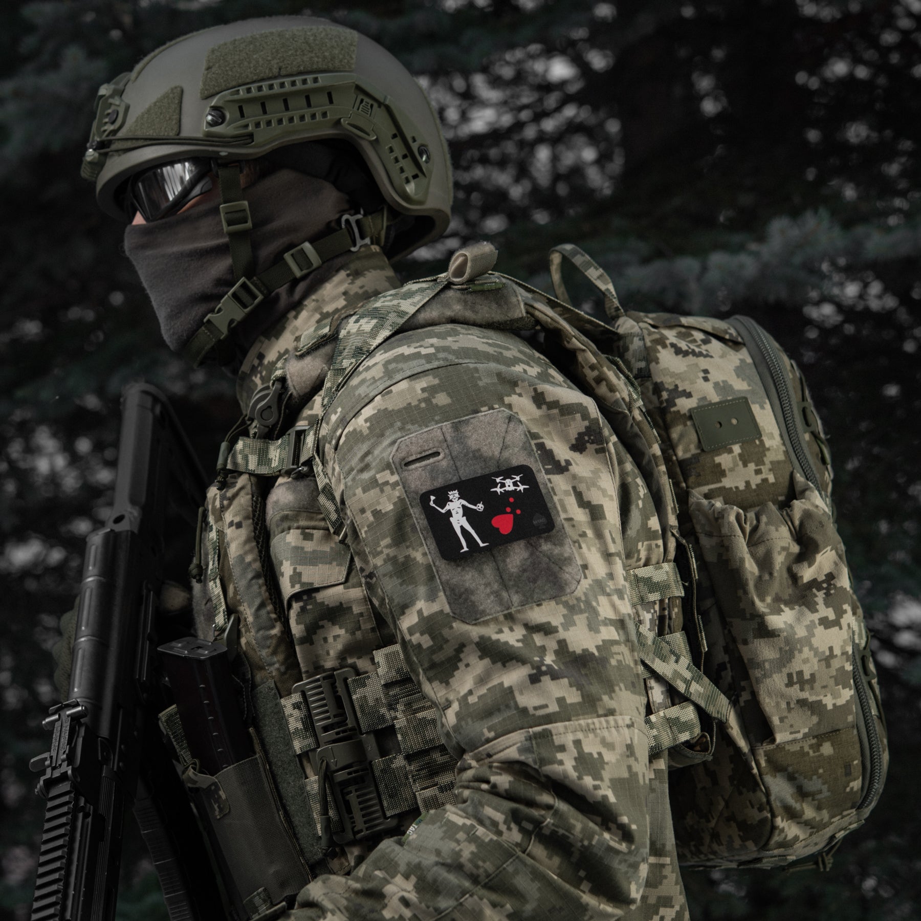 M-Tac нашивка прапор Чорна Борода Мавік Black