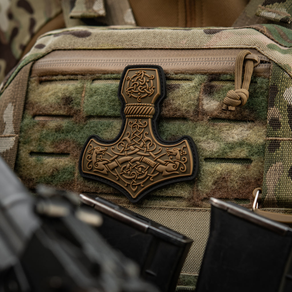 M-Tac нашивка Mjölnir Large PVC Coyote