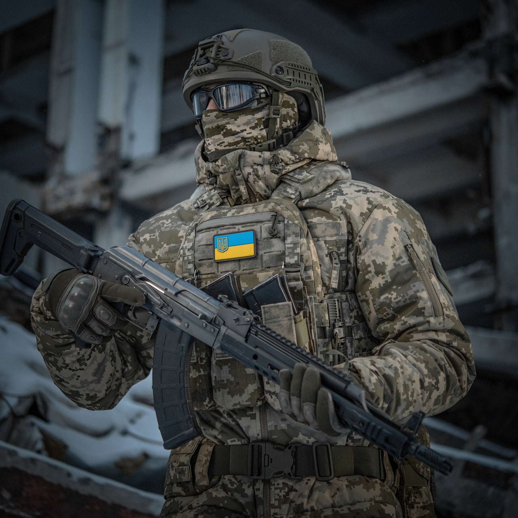 M-Tac нашивка прапор України з гербом PVC