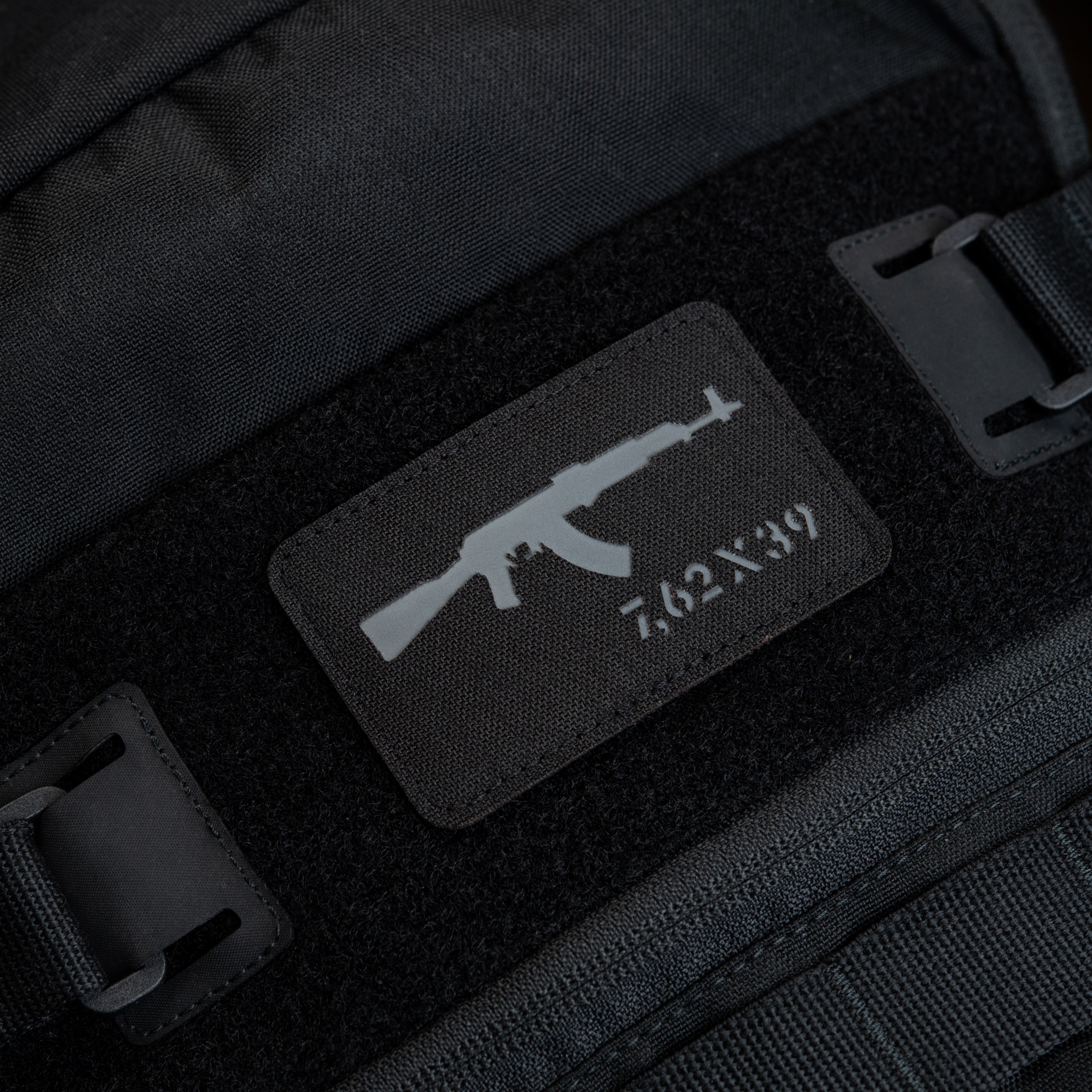 M-Tac нашивка AKM 7,62х39 Laser Cut Black/Grey