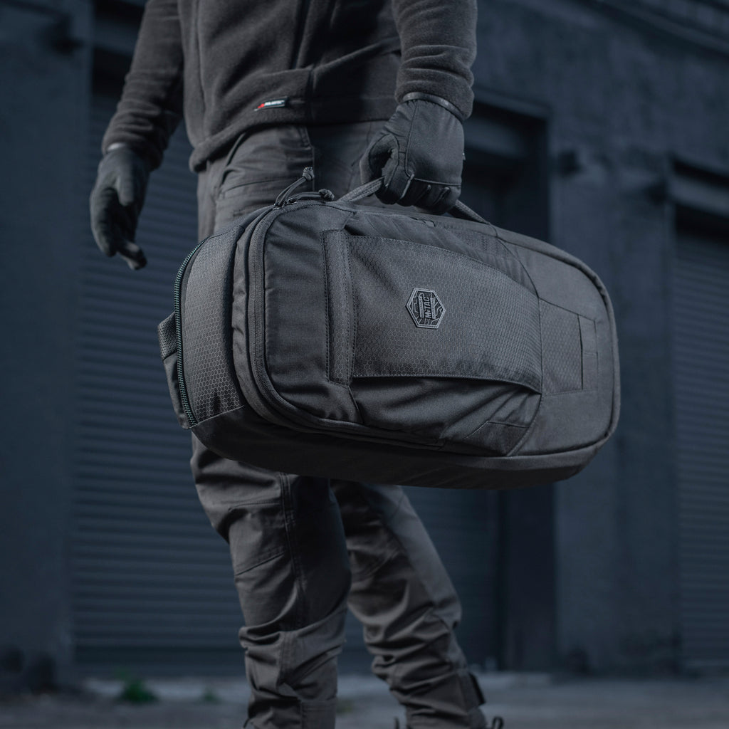 M-Tac рюкзак однолямочний Agent Elite Hex Black