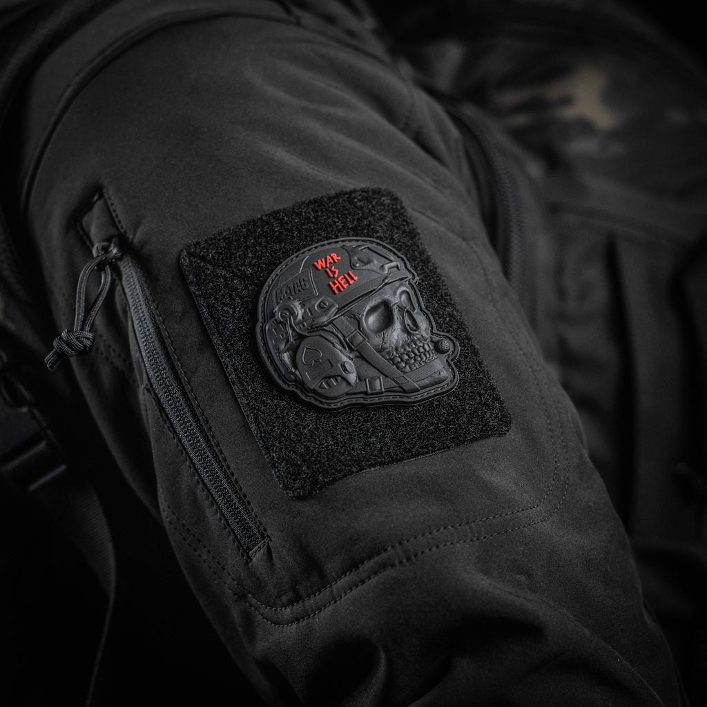 M-Tac нашивка War is Hell 3D PVC Black