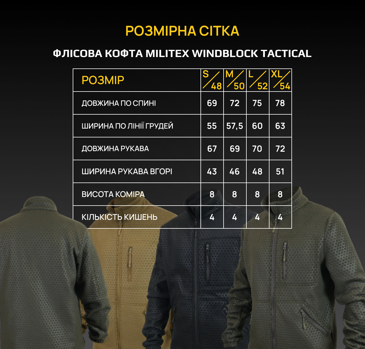 Флісова кофта койот Militex mod. 4