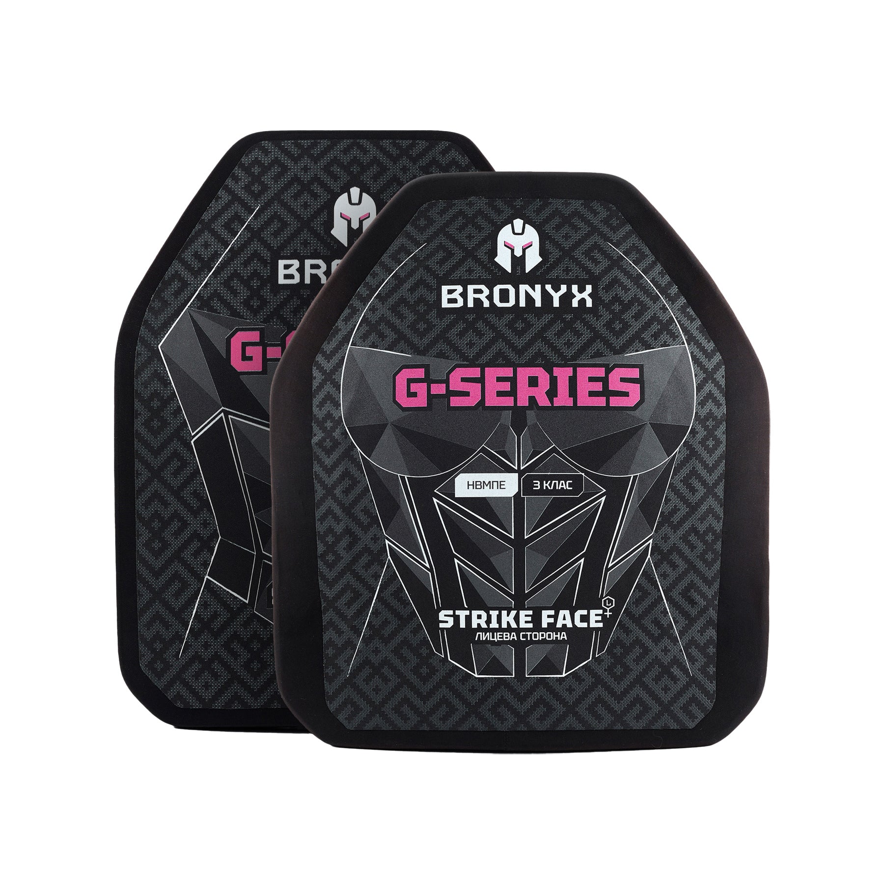 BRONYX комплект бронеплит (2 шт) G-Series (для жінок) 3-го класу розмір L
