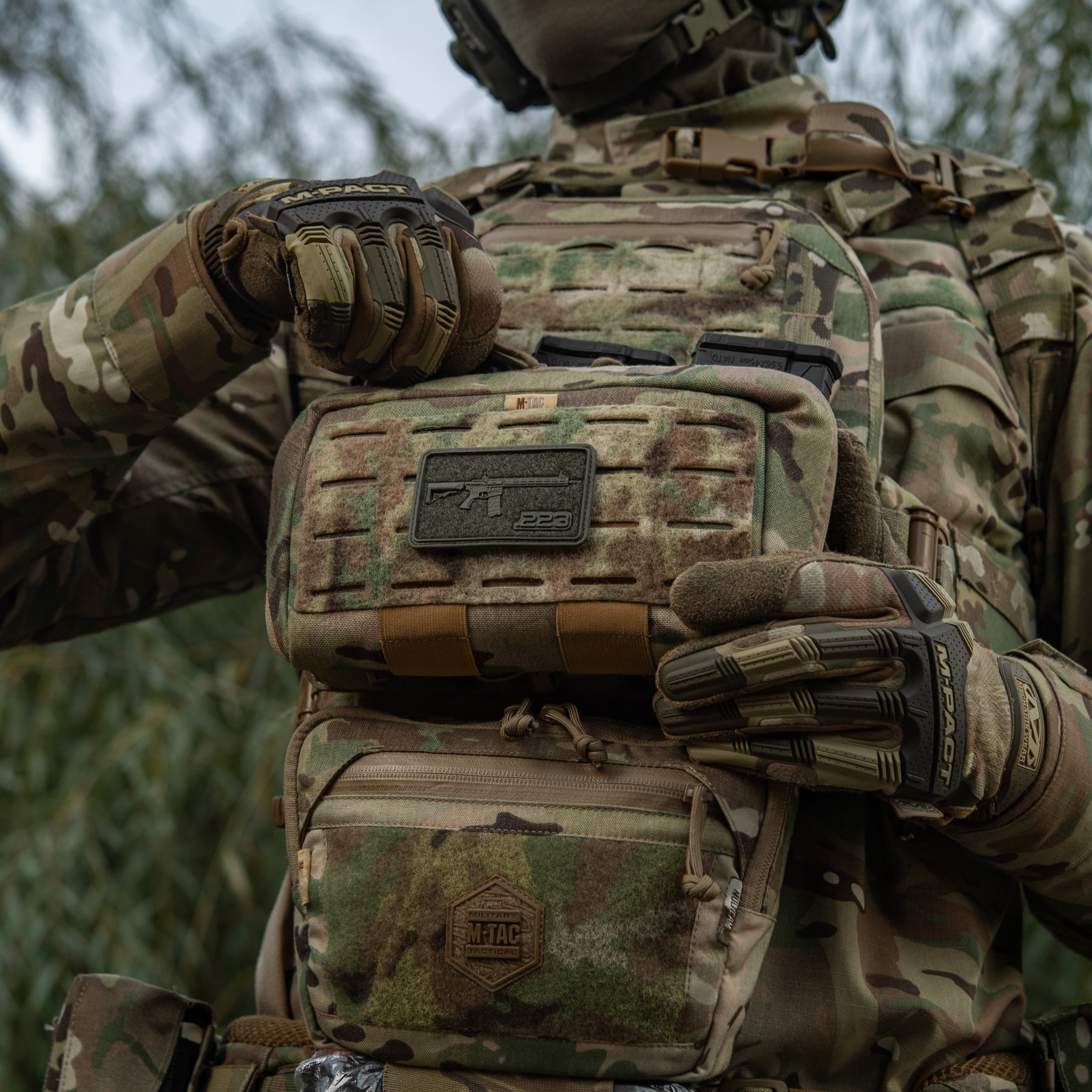 M-Tac нашивка AR-15 Velcro/PVC Ranger Green